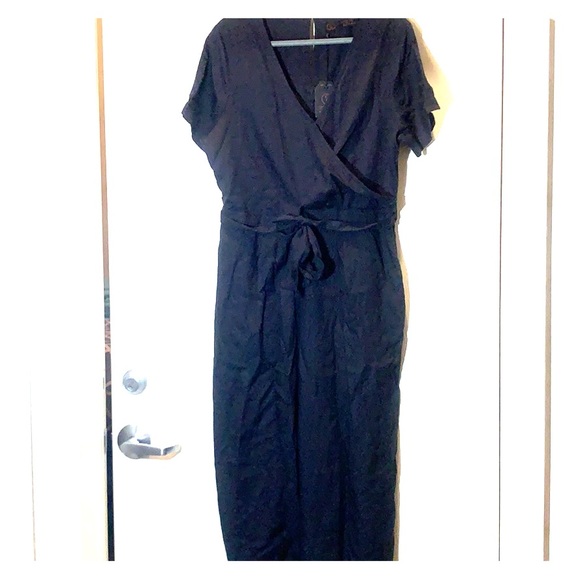 fat face black jumpsuit